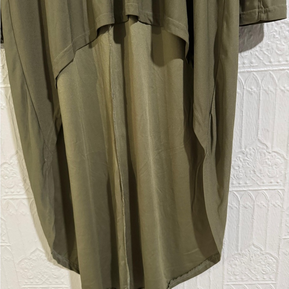 NYC Olive Green Draped Top